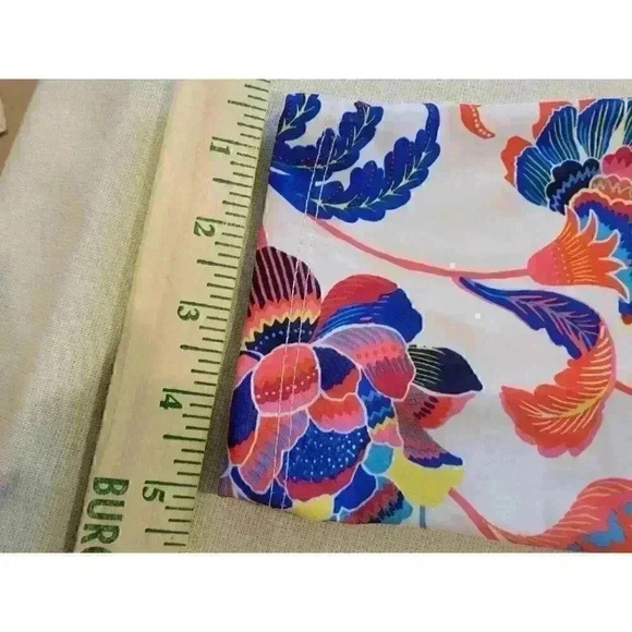 Slinky Brand Womens Cardigan Size M Open Front Lightweight Floral Art To Wear - Picture 13 of 13